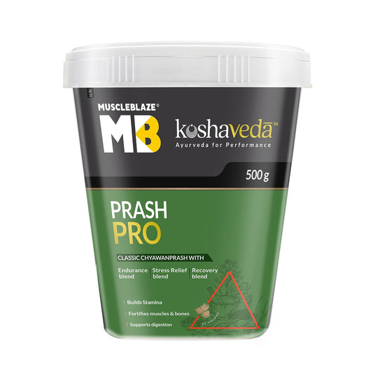 Koshaveda Prash Pro by MuscleBlaze (500g) | Classic Chyawanprash with Shilajit & 6 Blends | For General Wellness, Endurance, Recovery
