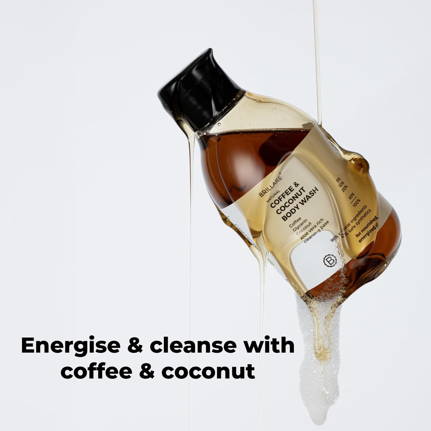 Brillare Coffee & Coconut Body Wash for Energized & Moisturised Skin