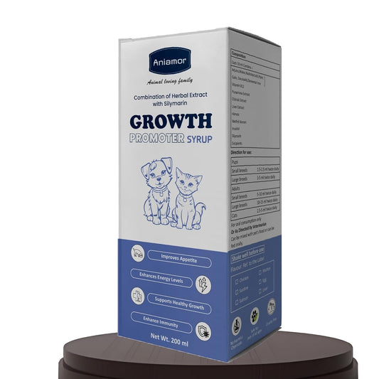 Aniamor Growth Promoter Syrup for Dogs and Cats||Pets Supplement|All Life Stage|200ml Bottle