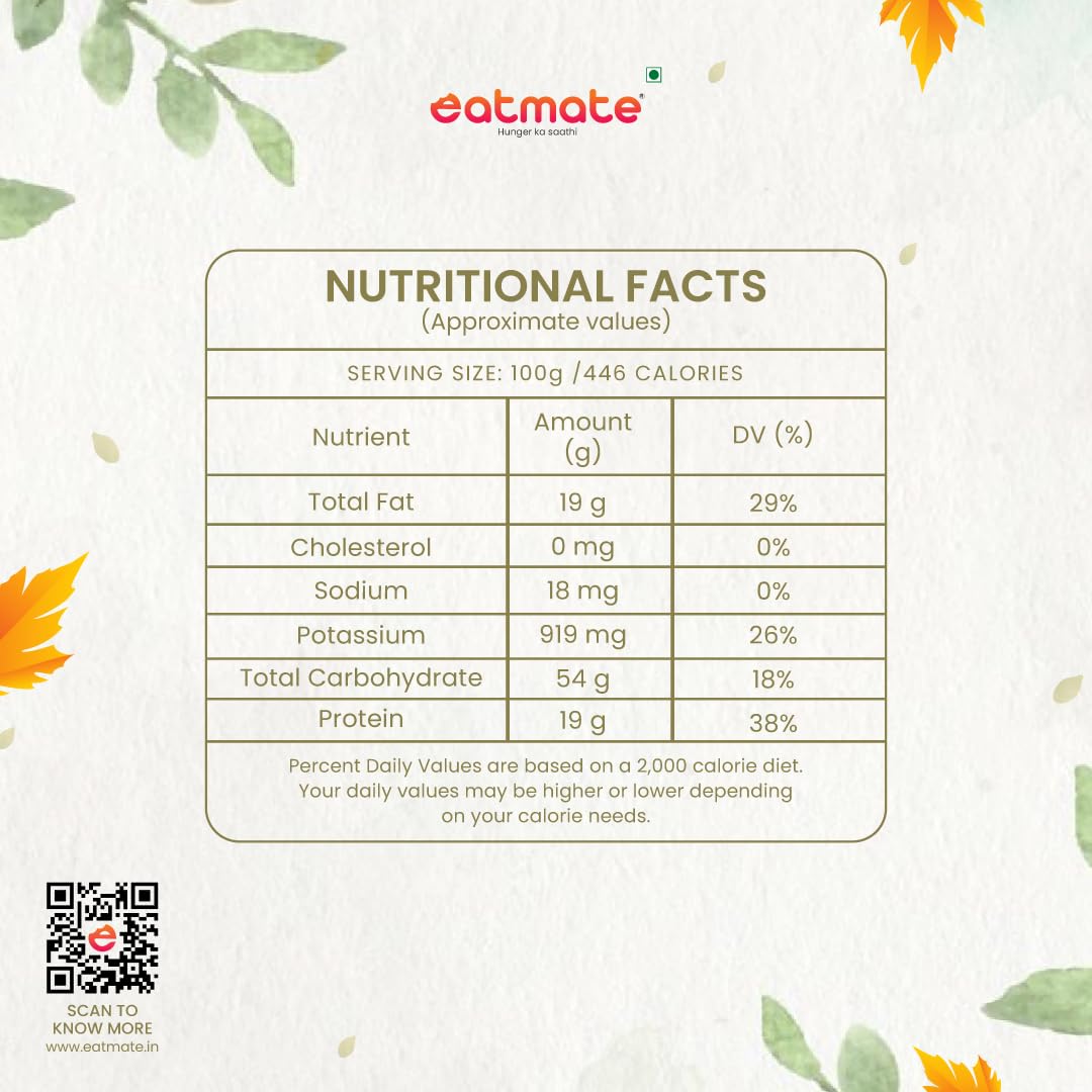 Eatmate Premium Raw Pumpkin Seeds | Gourmet Protein Rich Pepitas | Healthy Vegetarian Super Seeds for Snacking, Salads, Smoothies & Daily Nutrition