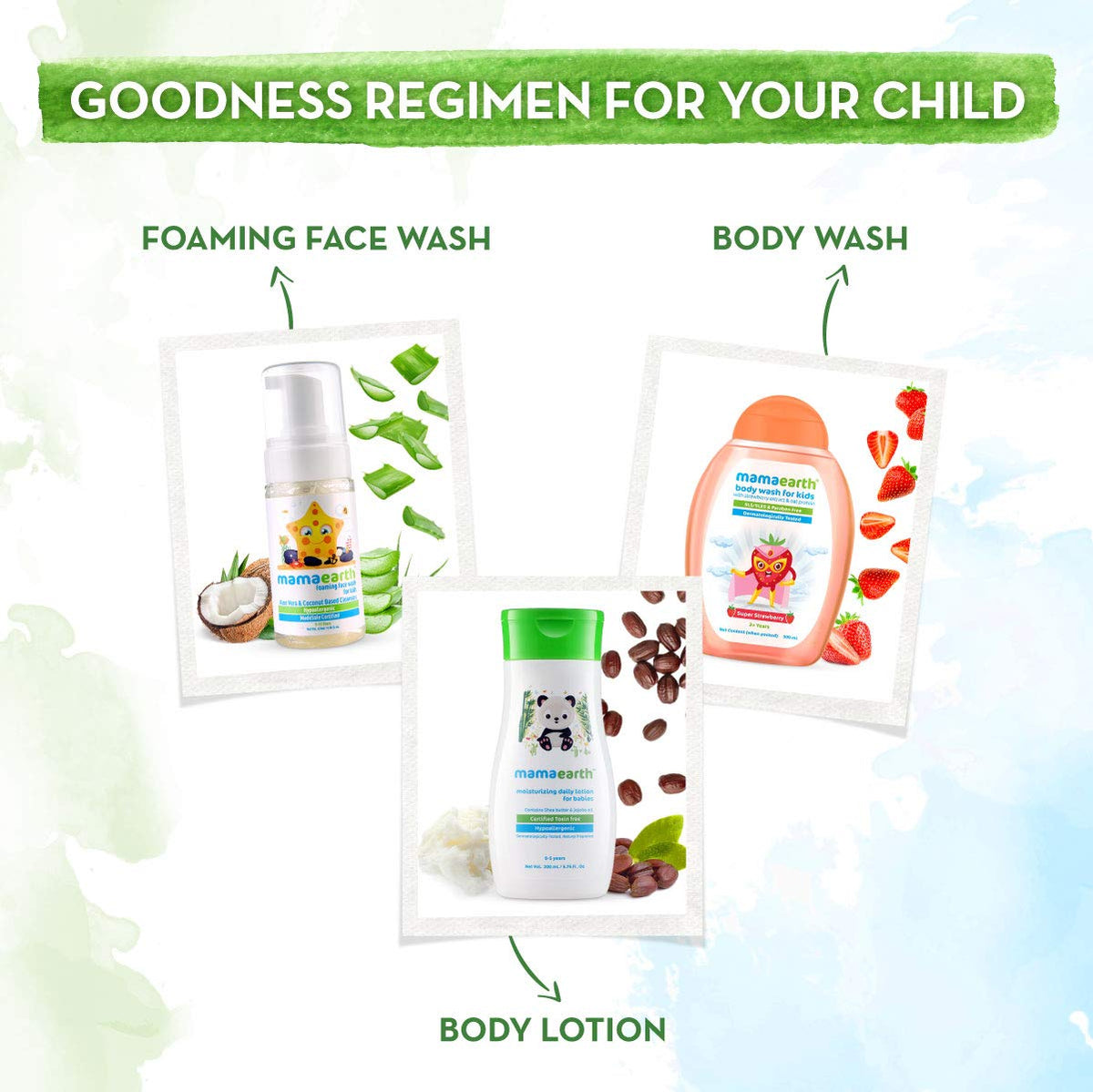 Mamaearth Super Strawberry Body Wash For Kids - 300 ml | Infused with Strawberry and Oat Protein | Gently Cleanses Skin, Dermatologically Tested, SLS/SLES and Paraben Free