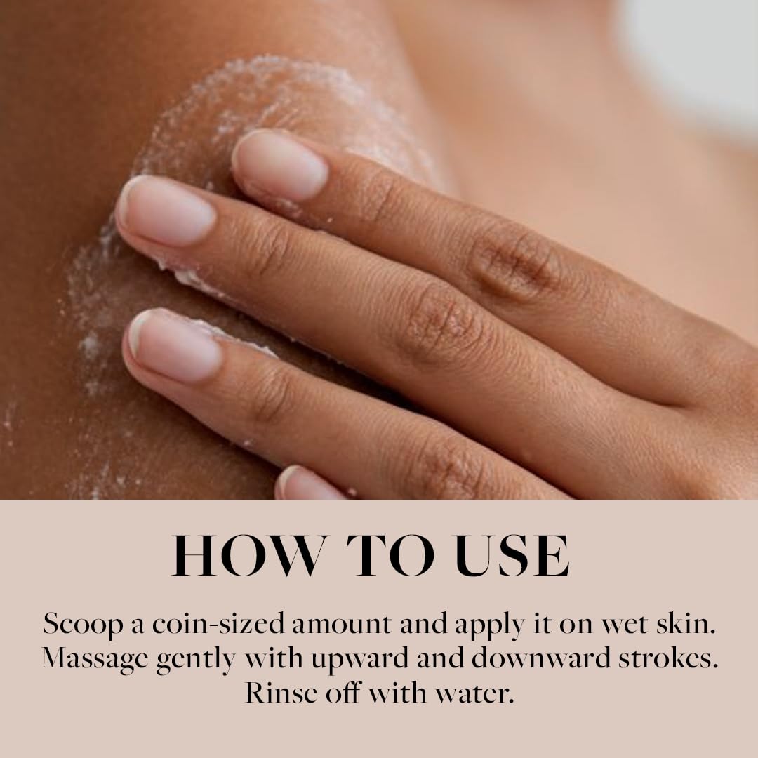 Sadhev Natural and Ayurvedic Coconut and Aloe Vera Body Scrub For Cleaning Dirt, Dead, and Damaged Skin Cells, Improve Skin Tone