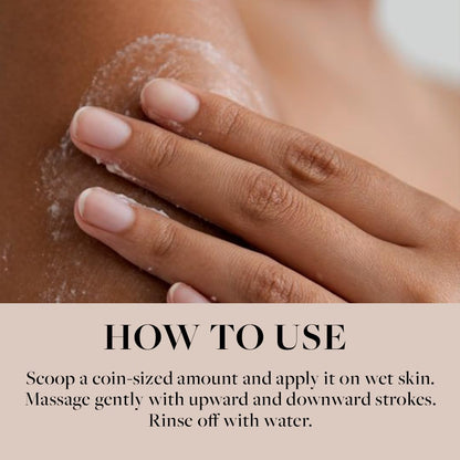 Sadhev Natural and Ayurvedic Coconut and Aloe Vera Body Scrub For Cleaning Dirt, Dead, and Damaged Skin Cells, Improve Skin Tone