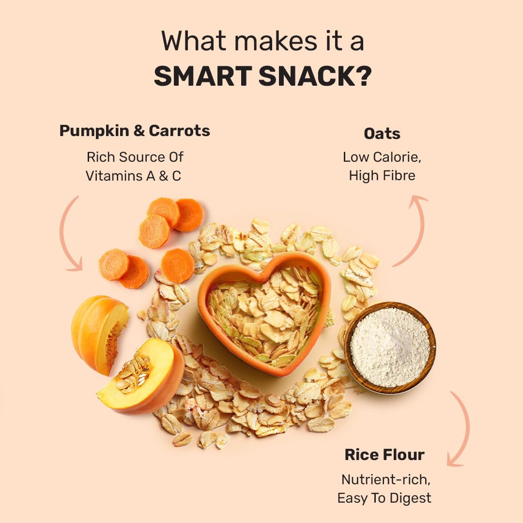 Yummy in My Tummy by HUFT Pumpkin & Carrot Dog Biscuits – 800 gm | Vegetarian Crunchy Treats for Dogs | Healthy Training Snack | Easy to Digest | Suitable for All Life Stages & All Breeds Dogs
