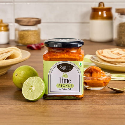 ADF Soul lime pickle | Bursting with spice and tang, crafted in 100% Olive Oil | 275g