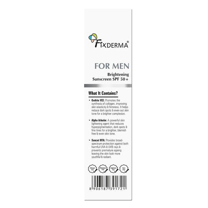Fixderma Brightening Sunscreen SPF 50 For Men |Sunscreen For Dry Skin- 50g | For Dry Skin