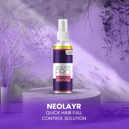 NEOLAYR PRO PROHAIR FOR QUICK HAIR FALL CONTROL SOLUTION 40 ML I Hair Serum for Hair Fall Control | Reduces stress-related hair fall and offers visible reduction in just 20 days