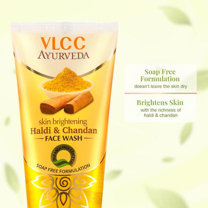 VLCC Ayurveda Skin Brightening Haldi And CHandan Facewash, 100ml