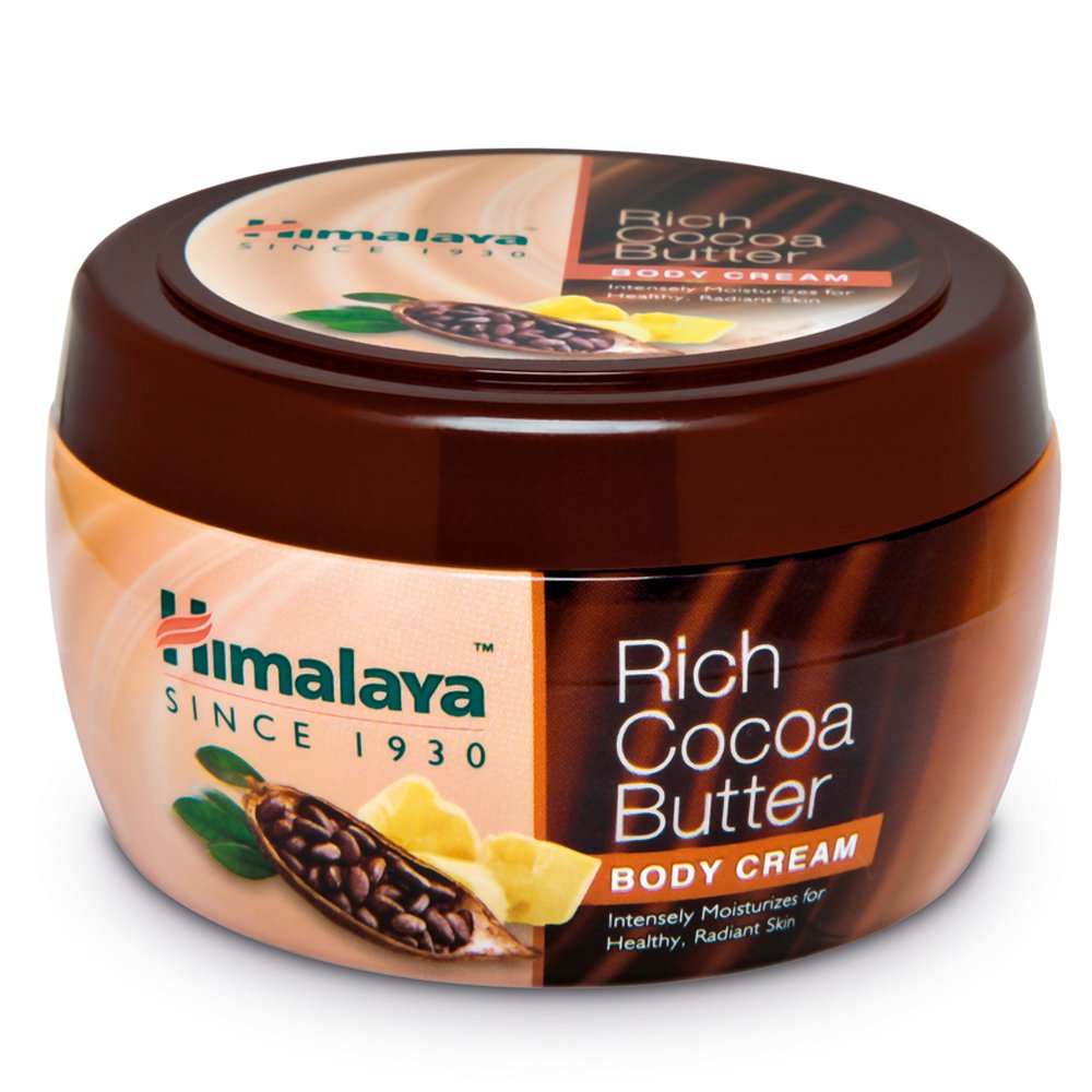 Himalaya Rich Cocoa Butter Body Cream jar on a white background