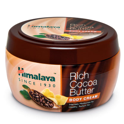 Himalaya Rich Cocoa Butter Body Cream jar on a white background