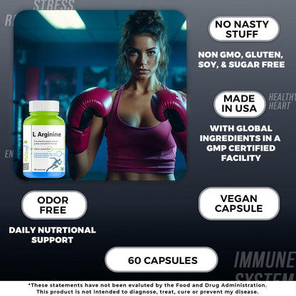 Haleup L-Arginine 1000 mg Veg Capsules
