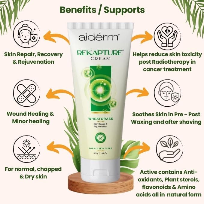 Rekapture – (Wheatgrass) Cream for skin Repair, recovery & rejuvenation – 50 G