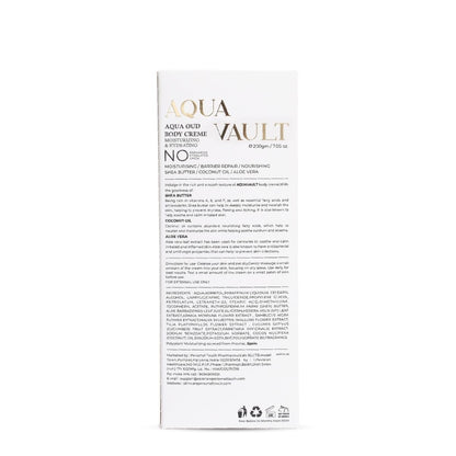 PERSONAL TOUCH SKINCARE Aqua Vault Aqua Oudh Hydrating Body Cream with Essential Vitamins A, E & Fatty Acids Combined with the Goodness of Shea Butter, 200ml