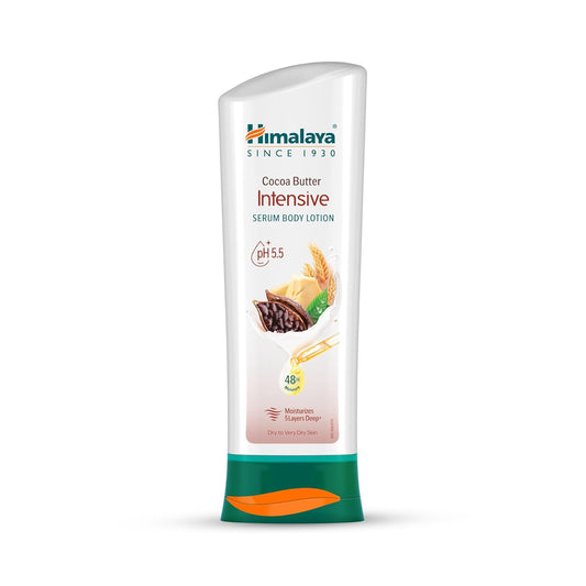 Himalaya Cocoa Butter Intensive Serum Body Lotion| 200ml| Wheat Germ Oil |For Dry Skin| 48 H Moisturization| Repairs Dry Skin From Day 1| pH 5.5| Moisturizes 5 Layers Deep