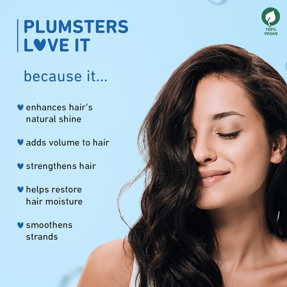 Plum Coconut Milk & Peptides Shampoo for Dry & Frizzy Hair | Provides 22X Shiny & Softer | Paraben-Free | Hair Shampoo for Women & Men | for Straight, Wavy & Rough Hair | pH Balanced | 500ml