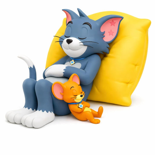 Car Dashboard Toy Showpiece Cute Sleeping T and J Figurine Car Decoration Accessories, Interior Dashboard Decor, Tabletop & Desk Home Decorative Item, Perfect for Car Lovers