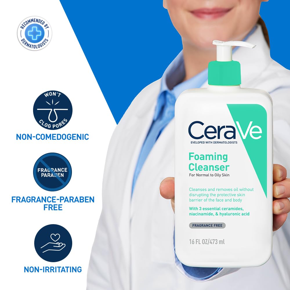 CeraVe Foaming Cleanser For Normal To Oily Skin