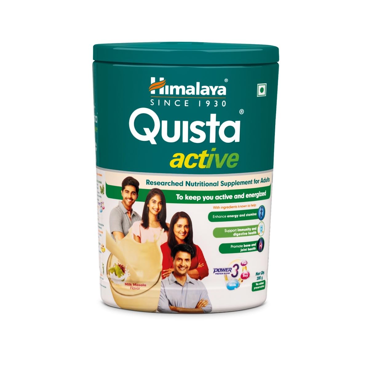 Himalaya Quista Active nutritional supplement container on a white background