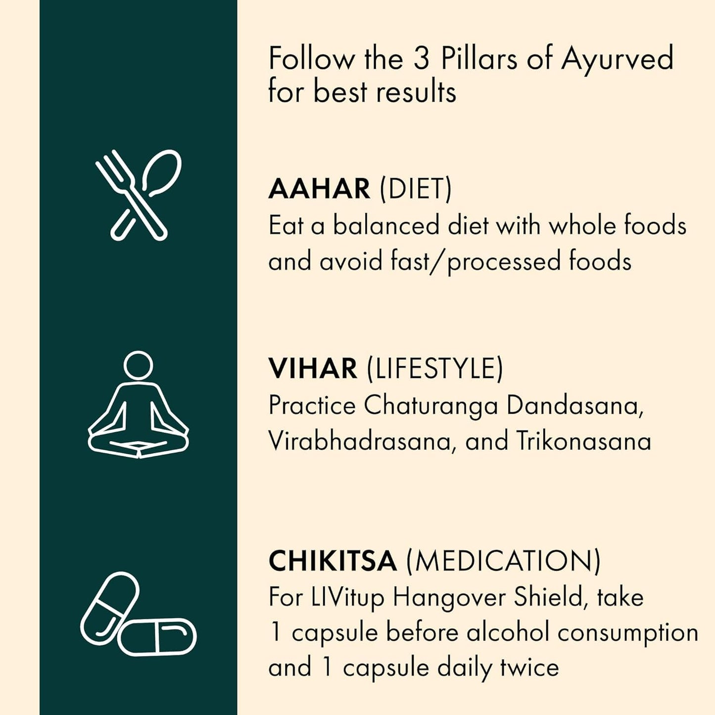 Dr. Vaidya's Livitup | Hangover Shield & Liver Protector | Helps Prevent Acidity, Nausea & Headache | Kalmegh Ghan & Arogyavardhini Rasa | (6 Capsules) Pack Of 5