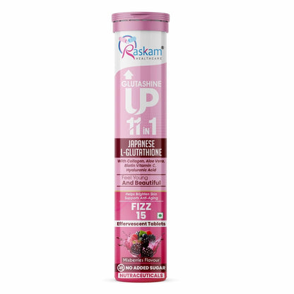 Pink and white supplement tube labeled 'Askam Healthcare' on a white background