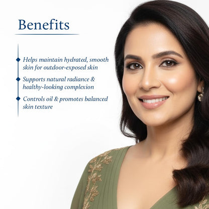 Blue Nectar Eladi Outdoor Sun Cream for Women with SPF 30 Sunscreen | Hydrating Suncream with Yashad Bhasm for Protection & Nourishment | Day Cream for Glowing Skin (19 Herbs, 50g)