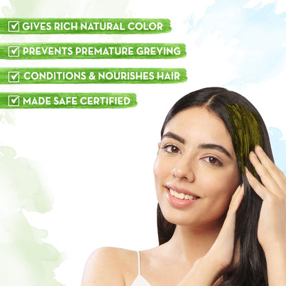 Mamaearth Natural Henna Paste | With Henna & Dark Roasted Coffee | For Rich Naturally Colored Hair | Ready To Apply | Imparts a Rich & Dark Colour | 200 g