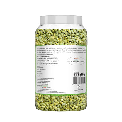 Neuherbs Raw Unroasted Pumpkin Seeds For Immunity Booster | Superfood Seeds For Eating | Fibre Rich Dry Seeds - 1 kg