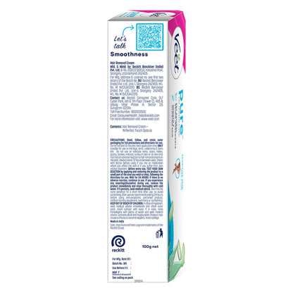 Veet Pure Hair Removal Cream for Women For Sensitive Skin - 100g | Suitable for Legs, Underarms, Bikini Line, Arms
