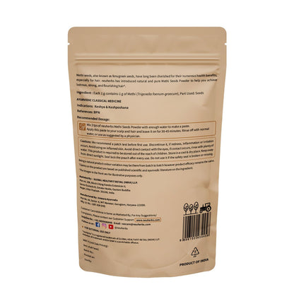 Neuherbs Methi Seeds Powder - 200g | Fenugreek Seeds Powder For Hair Hair Growth & Nourishment | 100% Pure & Natural With No Added Preservatives