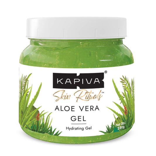 Kapiva Pure Aloe Vera Skin Gel For Face & Hair | Hydrating, Moisturizing, Soothing Skin | Multipurpose Gel