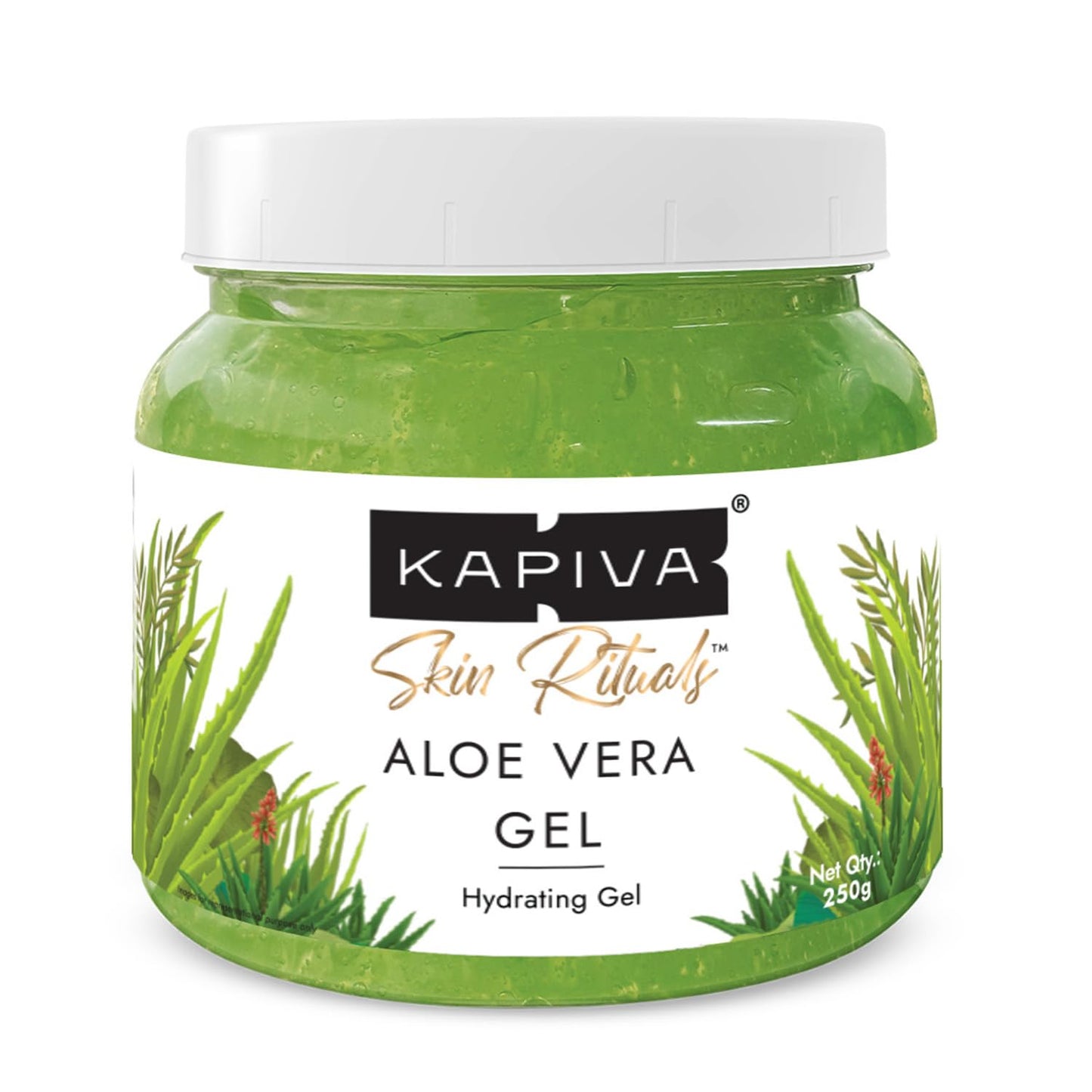 Kapiva Pure Aloe Vera Skin Gel For Face & Hair | Hydrating, Moisturizing, Soothing Skin | Multipurpose Gel