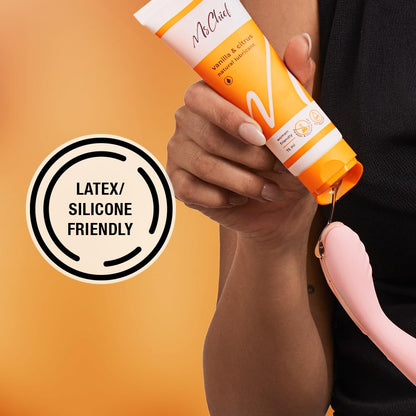 MsChief Vanilla and Citrus Lube Natural Lubricant Gel for Men & Women | Sugar & Paraben Free | With Natural pH | 75ml