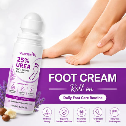 Smartdrops Foot Roll On | Foot Crack Remover Roll On For Cracked Heels | Heel Repair Formula | Heel Care Solution For Men & Women | 50ml (Pack 1)