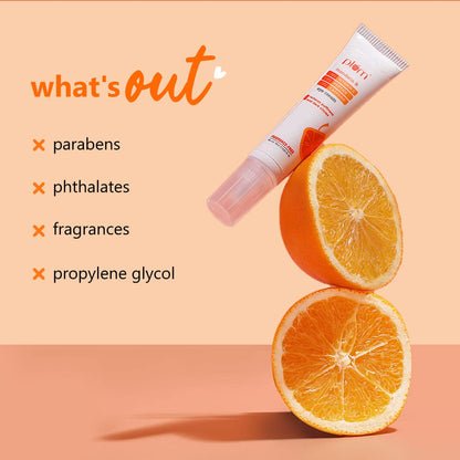 Plum 3% Vitamin C 3% Peptide & 3% Caffeine Eye Cream with Mandarin | Reduces Puffiness & Dark Circles | Improves Firmness & Elasticity| Reduces Fine Lines | Fragrance-Free | 100% Vegan