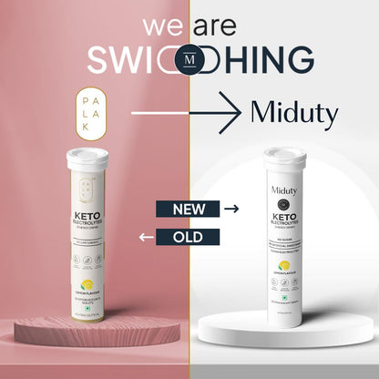Zephivo Miduty by Palak Notes Electrolytes Drink - Instant Hydration Drink - Lemon Flavor - Sugar-Free Electrolyte Drink - No more fatigue and dizziness - Hydration Electrolyte - 20 Effervescent Tablets