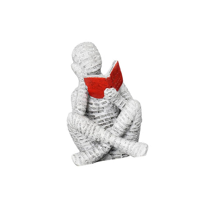 Reading Women Figurine Resin Abstract Sculpture for Entrance Shelf Bookshelf Style B|Idols & Figurines|Decorative Accessories|Home & Décor
