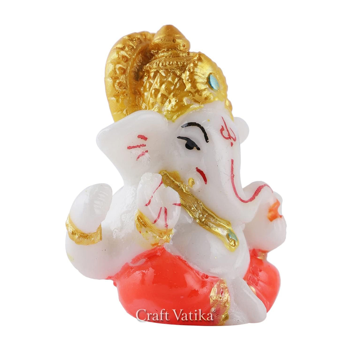 Ganesha Idol for Car Dashboard,Home Decor, Ganesh Murti Showpiece Gift - Car Dashboard Accessories Idols - Diwali Decoration Items for Home Decor- Diwali Gift
