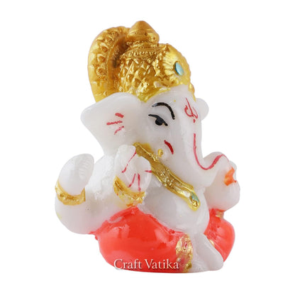 Ganesha Idol for Car Dashboard,Home Decor, Ganesh Murti Showpiece Gift - Car Dashboard Accessories Idols - Diwali Decoration Items for Home Decor- Diwali Gift