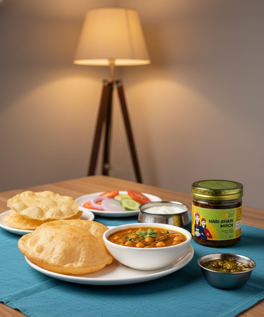 The Mustard Woman Hari-Bhari Mirch Pickle 300 g | Himachali Green Chilli Achar | Chopped Hari Mirch Homemade Style Spicy & Flavorful Indian Pickle | No Artificial Preservatives
