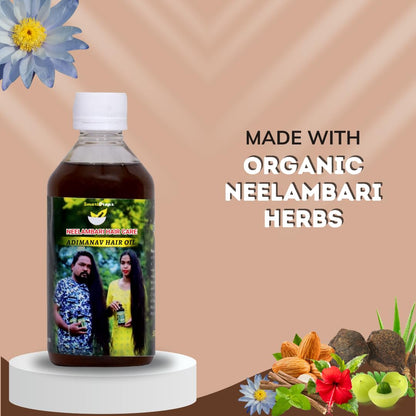 Smartdrops Adimanav Neelambari Herbal Hair Oil | Original Adimanav Hair Oil For Women And Men 100ml