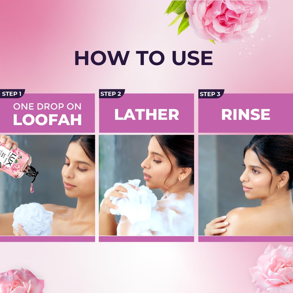 Lux Soft Rose Bodywash with French Rose & Almond Oil, 750 ml