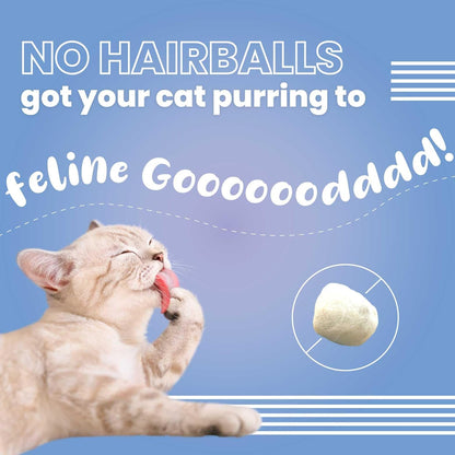 Bark Out Loud Cat Pillow Treats | Hairball Control Cat Treats with Taurine & Vitamin E | Tasty & Healthy Cat Snacks for Adult Cats 100gm