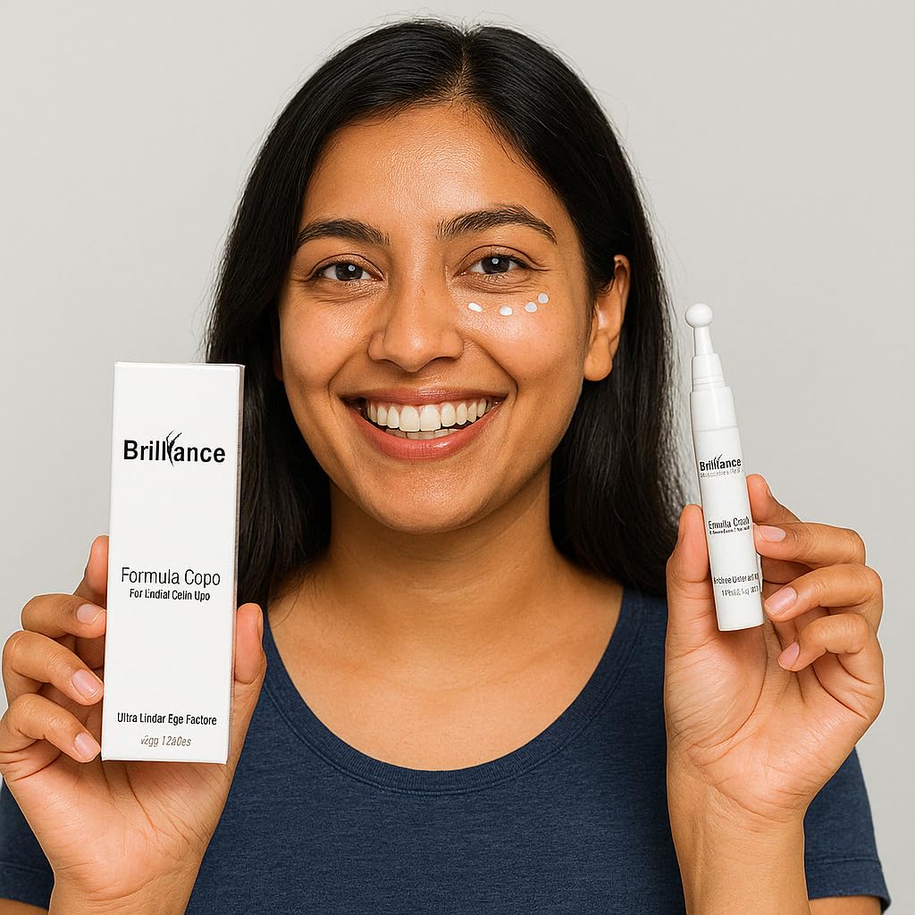 Brilliance Advance Under Eye Serum for Dark Circles & Puffiness – Hydrating Anti-Aging Formula with Peptides,Niacinamide & Hyaluronic Acid | Dermatologist Tested | 15gm