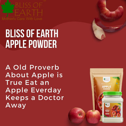 Bliss of Earth 1 KG Apple Powder Natural Spray Dried Great for Smoothie | Apple juice | pie | Cake