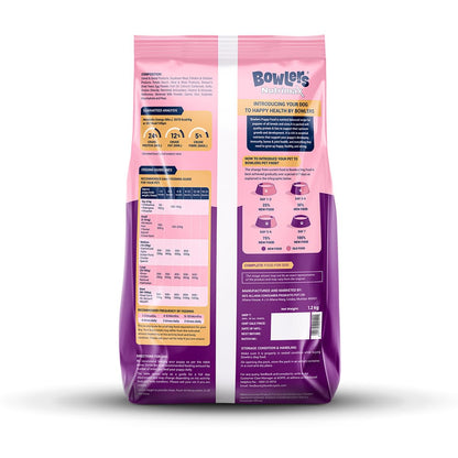 Bowlers Nutrimax Puppy Dry Dog Food | Chicken & Milk |1.2 kg | Smooth Digestion & Shiny Coat | Promote Healthy Growth | Strong Bones & Muscle Development