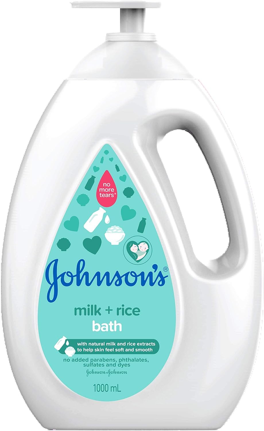 Johnson & Johnson Baby Milk and Rice Bath, 1000 ml