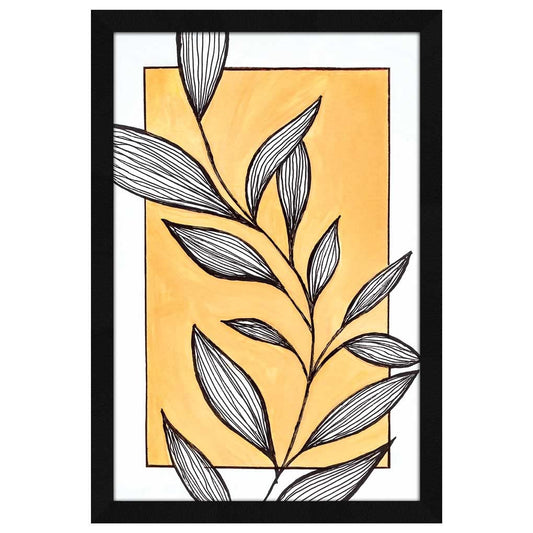Flower Vase Framed Wall Art Painting, wall Decor for Living Room, Multicolor, Floral, 12.5 X 18.5 inches (LightGold-Flower-Acrylic)