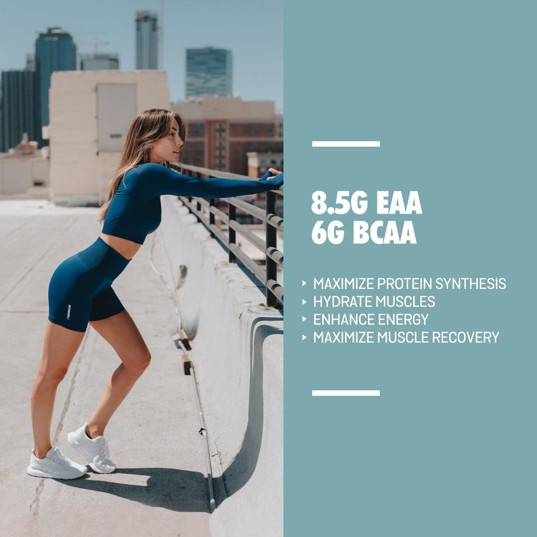 Sparkfusion 8500 mg Eaa+ & 6000mg Bcaa (300 gm) Essential Amino Acids | Pre/Intra Workout and Muscle Growth & Recovery | All 9 Essential Amino Acid EAA Powder (Black Berry)