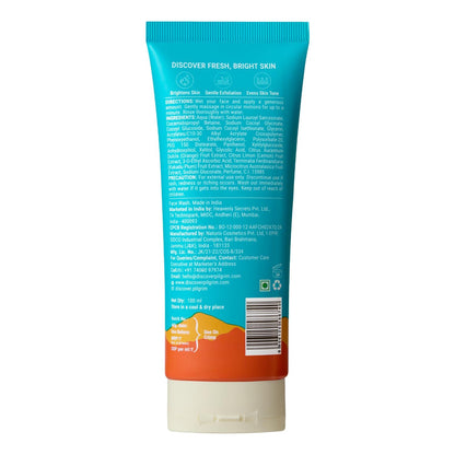 Pilgrim Australian Vitamin C Gel Face Wash for glowing skin with Kakadu Plum & Lime Pearl™ | Face wash for dry & radiant skin | Women & Men | 100 ml