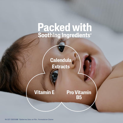 Cetaphil Baby Diaper Rash Cream with Organic Calendula 70 g | Soothes, Repairs & Protects from First Use | Zinc Oxide Barrier, Chamomile & Shea Butter | For Sensitive Baby Skin